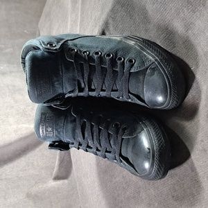 Converse Chuck Taylor All Star High Street Mono Black Sneakers G- US M8.5 W10.5